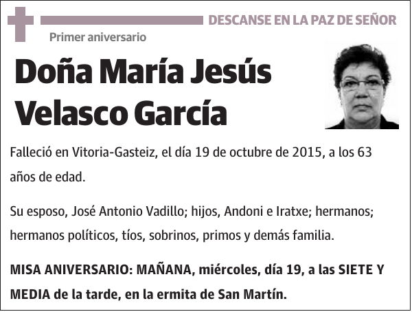 María Jesús Velasco García