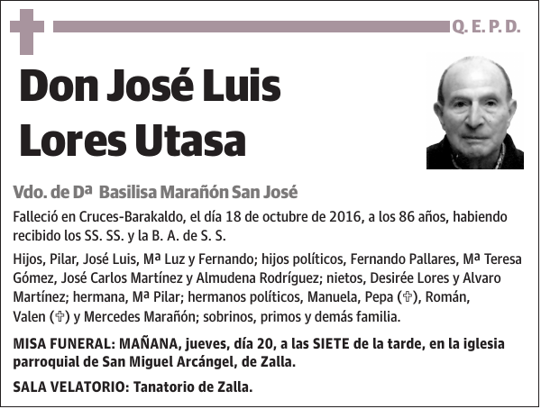 José Luis Lores Utasa