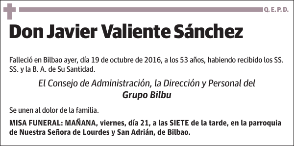 Javier Valiente Sánchez