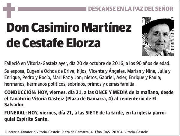 Casimiro Martínez de Cestafe Elorza