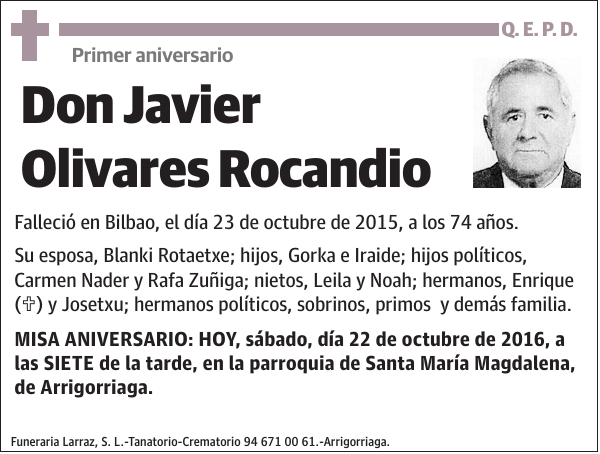 Javier Olivares Rocandio