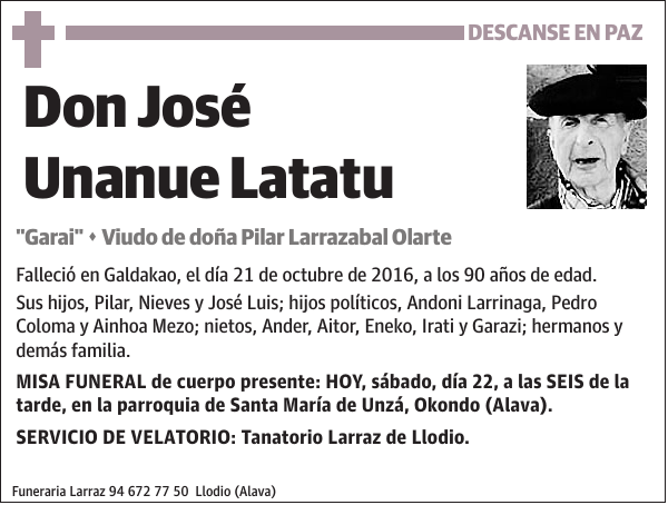 José Unanue Latatu