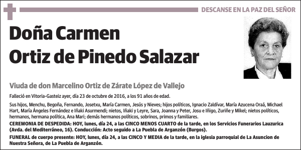 Carmen Ortiz de Pinedo Salazar