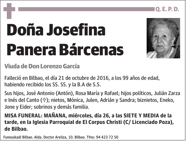 Josefina Panera Bárcenas