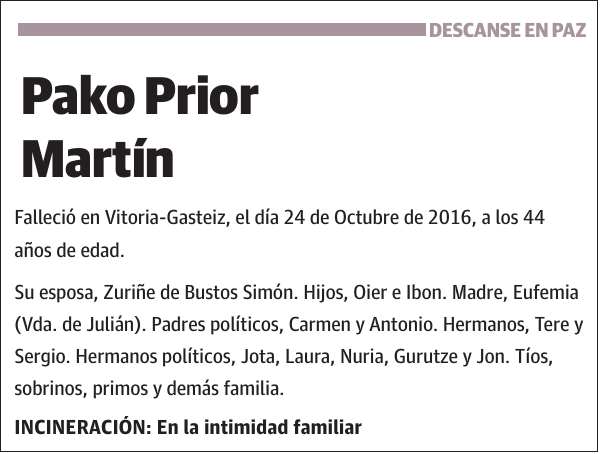 Pako Prior Martín