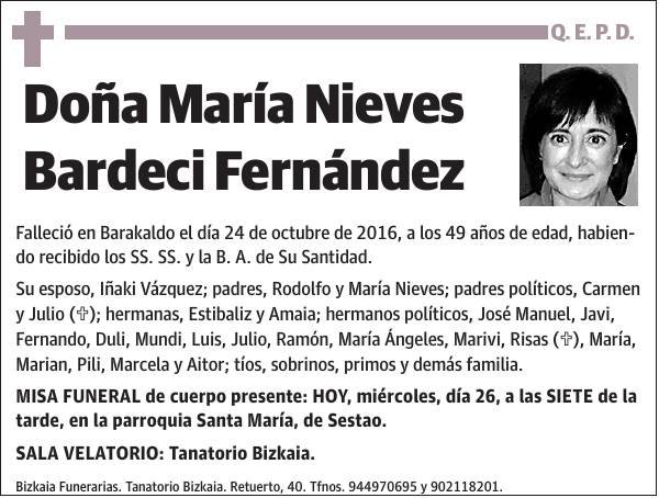 María Nieves Bardeci Fernández