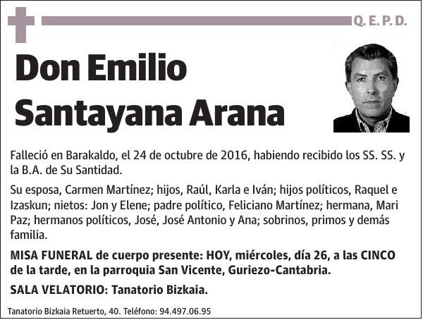 Emilio Santayana Arana