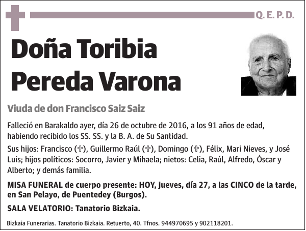 Toribia Pereda Varona