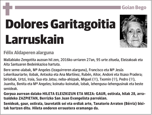 Dolores Garitagoitia Larruskain