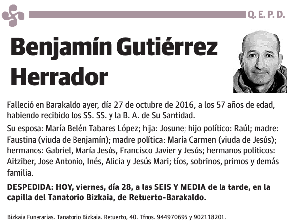 Benjamín Gutiérrez Herrador