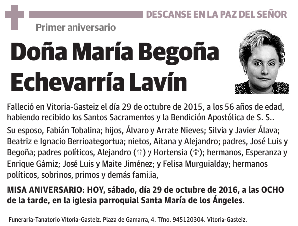 María Begoña Echevarría Lavín