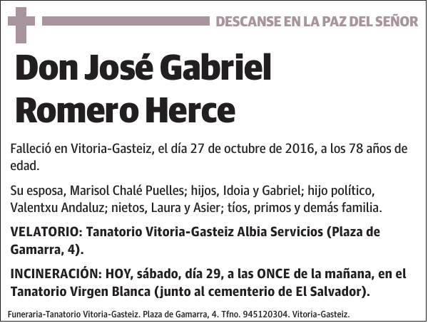 José Gabriel Romero Herce