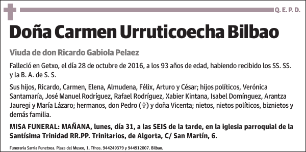 Carmen Urruticoecha Bilbao