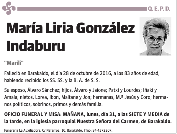 María Liria González Indaburu