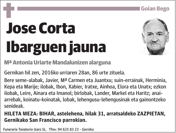 Jose Corta Ibarguen