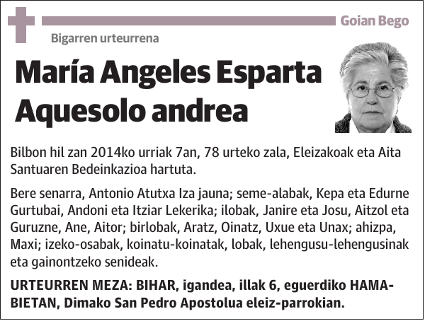 María Angeles Esparta Aquesolo