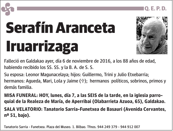 Serafín Aranceta Iruarrizaga