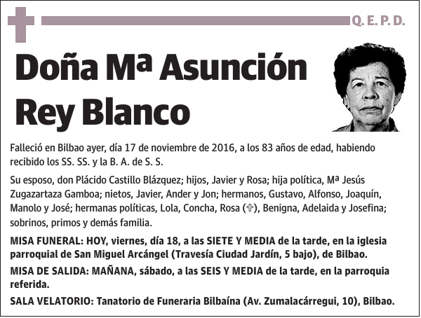 Mª Asunción Rey Blanco