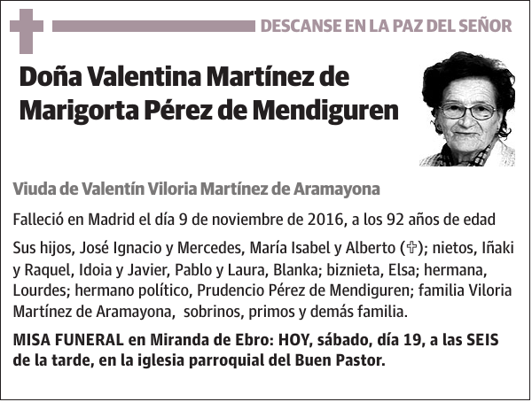 Valentina Martínez de Marigorta Pérez de Mendiguren