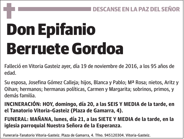 Epifanio Berruete Gordoa