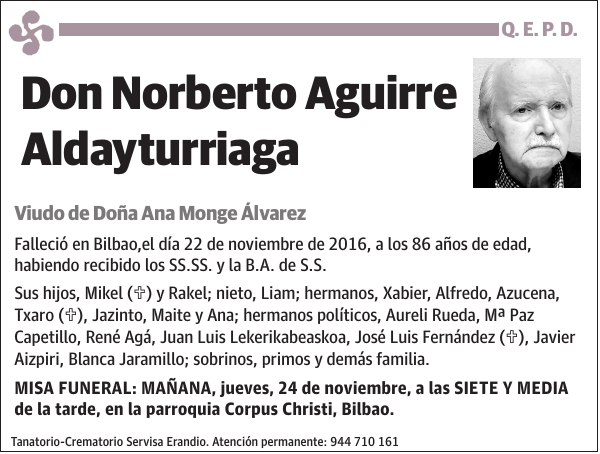 Norberto Aguirre Aldayturriaga