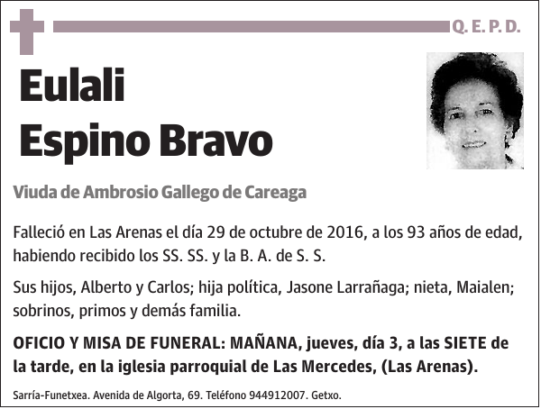 Eulali Espino Bravo