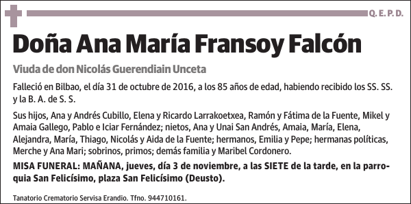 Ana María Fransoy Falcón