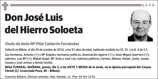 José Luis del Hierro Soloeta