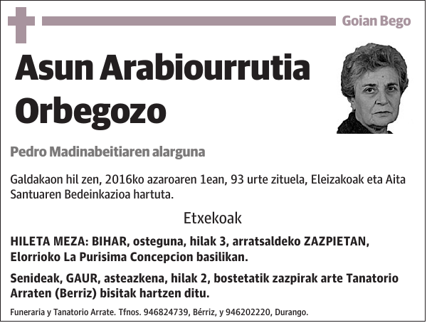 Asun Arabiourrutia Orbegozo