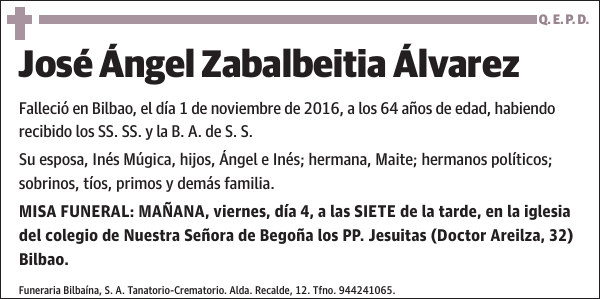 José Ángel Zabalbeitia Álvarez