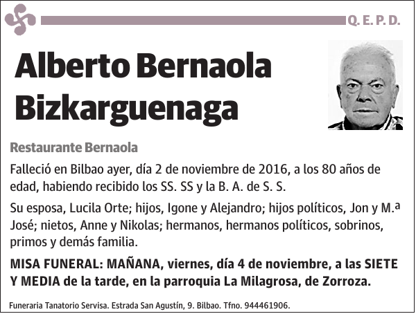 Alberto Bernaola Bizkarguenaga