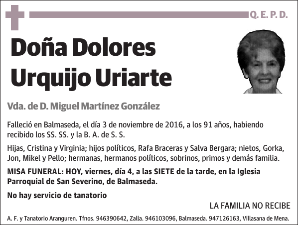 Dolores Urquijo Uriarte