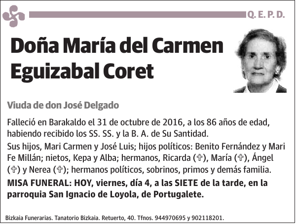 María del Carmen Eguizabal Coret