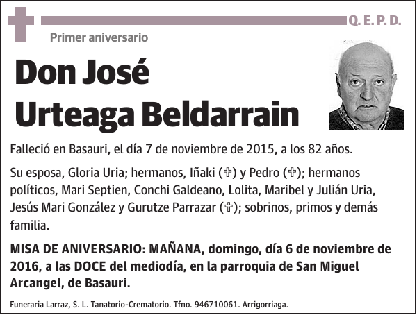 José Urteaga Beldarrain