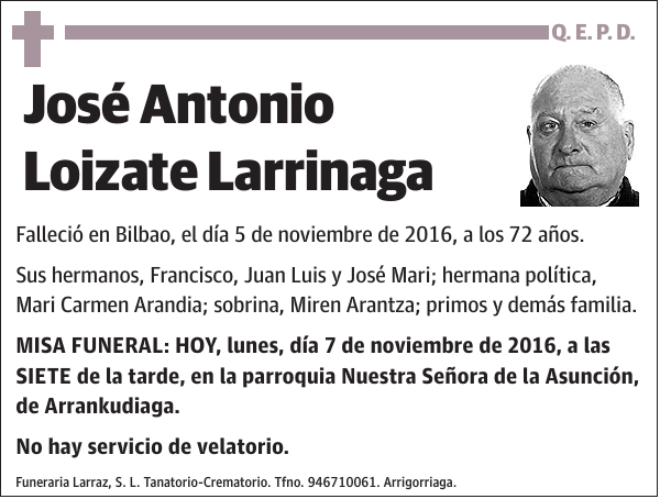 José Antonio Loizate Larrinaga