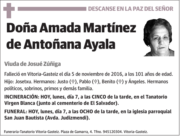 Amada Martínez de Antoñana Ayala