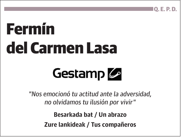 Fermín del Carmen Lasa