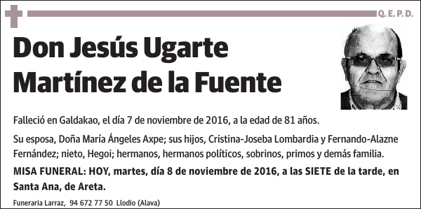 Jesús Ugarte Martínez de la Fuente