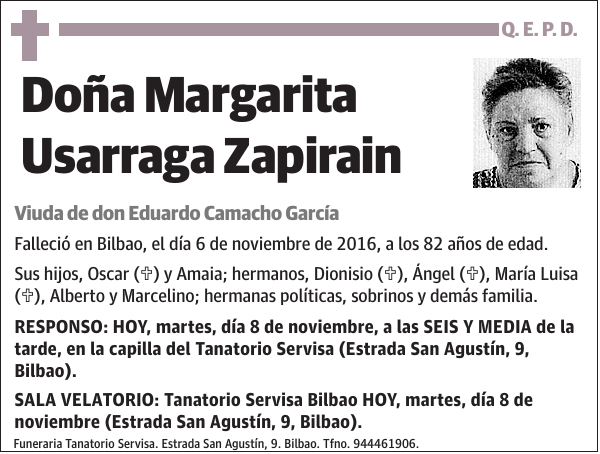 Margarita Usarraga Zapirain