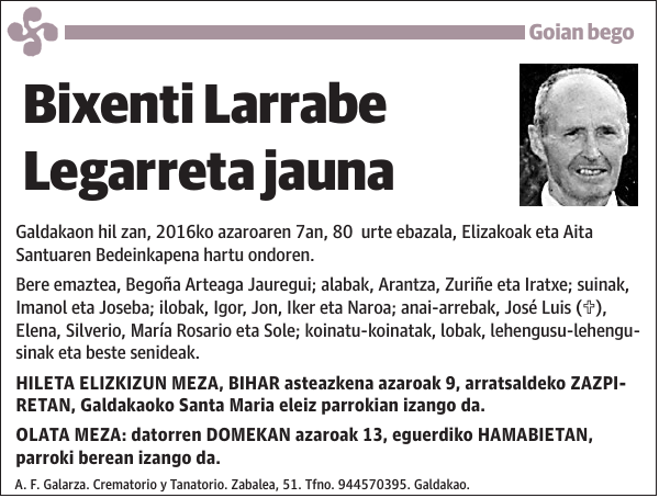 Bixenti Larrabe Legarreta