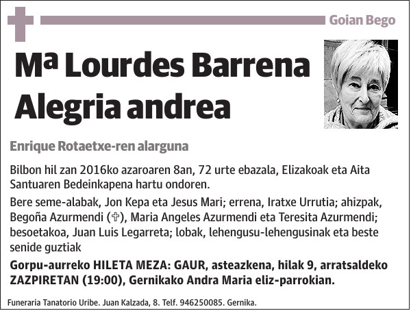 María Lourdes Barrena Alegria