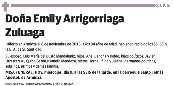 Emily Arrigorriaga Zuluaga