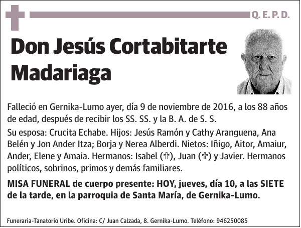 Jesús Cortabitarte Madariaga