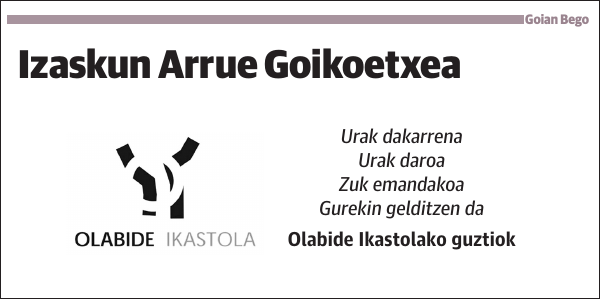Izaskun Arrue Goikoetxea