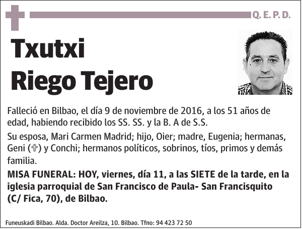 Txutxi Riego Tejero