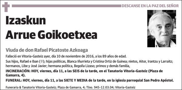 Izaskun Arrue Goikoetxea