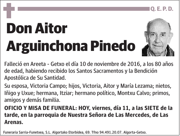 Aitor Arguinchona Pinedo