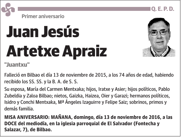 Juan Jesús Artetxe Apraiz