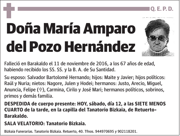 María Amparo del Pozo Hernández