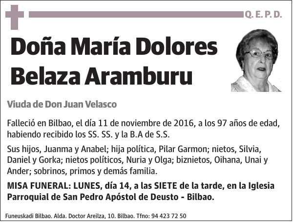 María Dolores Belaza Aramburu